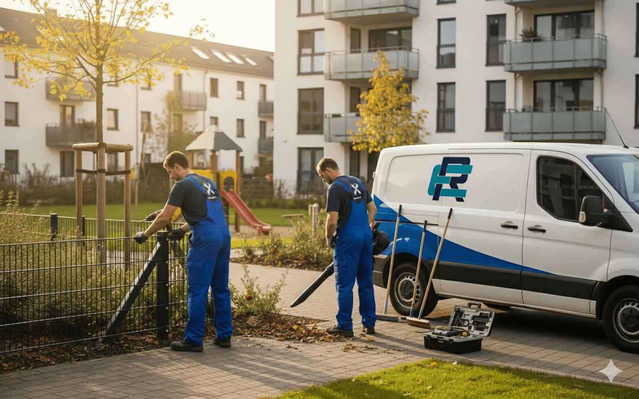 RAMA Dienstleistungen Team bei der Arbeit – zuverlässige Fachkräfte für professionelle Reinigungs- und Facility Services.